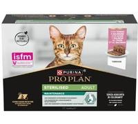 Purina Pro Plan Sterilised Mantainance Cibo Umido per Gatti Sterilizzati Patè Salmone e Tonno, 12 Lattine da 85g