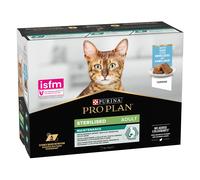 PURINA PRO PLAN Sterilised Adult Maintenance 10 x 75 g umido per gatto - Merluzzo