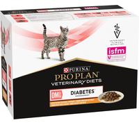 PURINA PRO PLAN Veterinary Diets Dm Diabetes Management Gatto Multipack al Pollo 10X85G