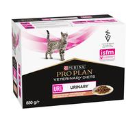 Purina Pro Plan Veterinary Diets Feline UR Urinary bustine per gatti con salmone 10 x 85 g