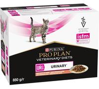 Purina Pro Plan Veterinary Diets Feline UR Urinary bustine per gatti con salmone 10 x 85 g