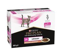 Purina Pro Plan Veterinary Diets Feline UR Urinary bustine per gatti con salmone 10 x 85 g