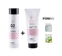 Puring 02 Smoothing Discipline (Shampoo 300ml + Maschera 250ml) con Cheratina