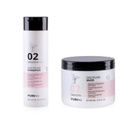 Puring 02 Smoothing Discipline (Shampoo 300ml + Maschera 500ml) con Cheratina