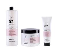 Puring 02 Smoothing Discipline Shampoo + Maschera + Crema Lisciante Anticrespo