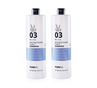Puring 03 Rehab Restructuring Curly Shampoo x Capelli Ricci e Crespi 1000ml 2pz