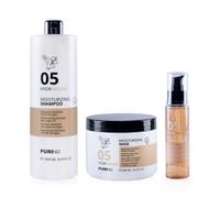 Puring 05 Hydrargan Shampoo 300ml + Maschera 250ml + Siero Lucidante 100ml