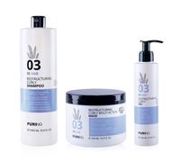 Puring Curly Shampoo + Maschera + Gel Ristrutturante Definizione Ricci