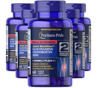 Puritan's Pride 3X Forza 1500mg Glucosamina Condroitina & MSM 5X60 Capsule USA