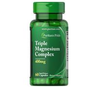 Puritans Pride - Complesso Triplo di Magnesio, 400 mg - 60 capsule