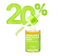 PURITO Azelaic Acid 10 Kojic Tea Tree Serum coreano per breakouts, Acne-Prone Skin, Marks, Pore Care & Even Tone, 20% Triple Active Formula with Tea Tree Capsule, 30 ml 1.01 fl.oz