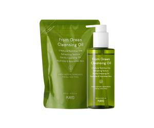 PURITO - Da Green Cleansing Oil Set, olio detergente e set di ricarica Kit pulizia viso 400 ml unisex