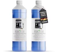 PURIVITA® Pulitore del Sistema del Latte per Macchine da Caffè [2x 1000 ML] - Detergente per Systema del Latte - Sistema Pulizia Latte per De Longhi, Jura, Krups, Nespresso & Philips