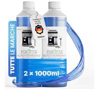 PURIVITA® Pulitore Sistema Latte Macchina Caffè e Montalatte, 2x1L | Detergente per montalatte, sistemi del latte e macchine da caffè - elimina residui e depositi di latte