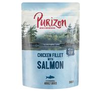 Purizon Adult 24 x 300 g - Filetto di pollo con Salmone, Spinaci e Cocco