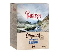 Purizon Adult 24 x 70 g Alimento umido senza cereali per gatti - Filetto di Pollo con Salmone