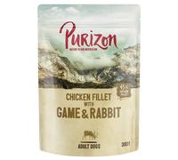 Prezzo speciale! 24 x 140 g / 200 g / 300 g Purizon umido per cani - Selvaggina con coniglio (24 x 300 g)