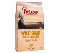 6,5 kg + 800 g gratis! 7,3 kg Purizon Crocchette per gatti - Adult Cinghiale & Pollo