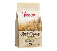 Confezione prova: Purizon Crocchette, Alimenti umidi e Snack per gatto - 400 g crocchette Adult Pollo con Pesce - Grani antichi