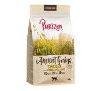 Purizon Adult Sterilised Pollo con Pesce - Grani antichi Crocchette gatto - 400 g