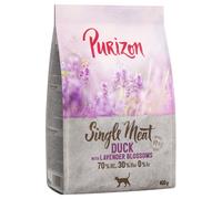 Purizon Crocchette per gatto - 400 g crocchette Purizon Single Meat Anatra con Fiori di lavanda