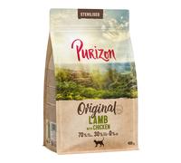Prezzo speciale! 2 x 400 g Purizon Crocchette per gatti - Adult Sterilised con agnello e pollo