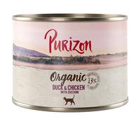 Purizon Organic 12 x 200 g - Anatra e Pollo con Zucchine