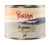Purizon Organic 12 x 200 g Umido per cane - Pollo e Oca con Zucca