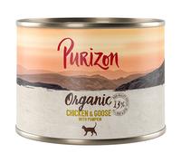 Purizon Organic 12 x 200 g - Pollo e Oca con Zucca