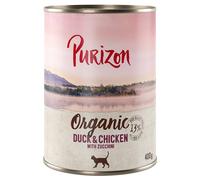 Purizon Organic 12 x 400 g - Anatra e Pollo con Zucchine