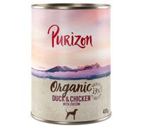 Purizon Organic 12 x 400 g - Anatra e Pollo con Zucchini