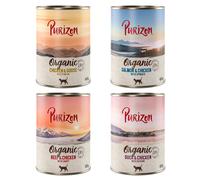 Purizon Organic 12 x 400 g - Mix: 4x Manzo e Pollo, 4xSalmone e Pollo, 2x Anatra e Pollo, 2x Pollo e Oca