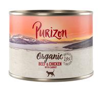 Purizon Organic 24 x 200 g - Manzo e Pollo con Carote