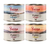 Purizon Organic 24 x 200 g - Mix: 8x Manzo e Pollo, 8xSalmone e Pollo, 4x Anatra e Pollo, 4x Pollo e Oca