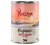 Purizon Organic 24 x 400 g - Manzo e Pollo con Carote