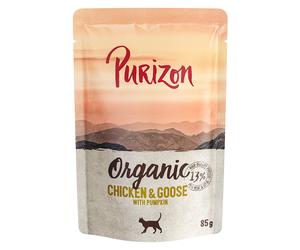 Purizon Organic 24 x 85 g - Pollo e Oca con Zucca