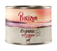 Purizon Organic 6 x 200 g - Manzo e Pollo con Carote