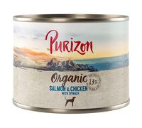 Purizon Organic 6 x 200 g - Salmone e Pollo con Spinaci