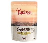 Purizon Organic 24 x 85 g Alimento umido per gatto - Pollo e Oca con Zucca