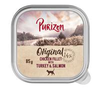 Purizon Original 24 x 85 g - Filetto di pollo con tacchino e salmone