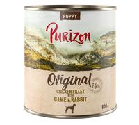 Purizon Puppy 6 x 800 g - Filetto di pollo con selvaggina e coniglio