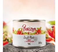 Purizon Single Meat Cibo umido per gatti Agnello con fiori di luppolo – 24 x 200 g