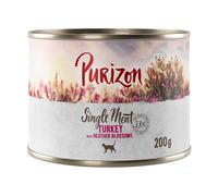 Purizon Single Meat 6 x 200 g Cibo umido per gatto - Tacchino con fiori di erica