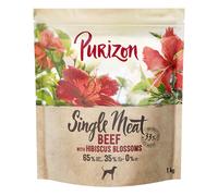 Purizon Single Meat Manzo con Fiori di ibisco Crocchette per cane - 1 kg