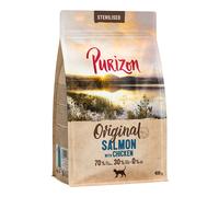 Purizon Sterilised Adult Salmone con Pollo - senza cereali Crocchette gatto - 400 g