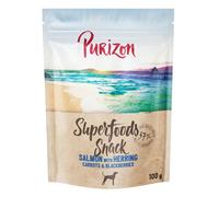 Purizon Superfoods Snack per cane - Set %: 3 x 100 g Manzo con pollo, piselli e mirtilli rossi