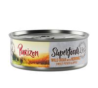 Purizon Superfoods 6 x 70 g - Cinghiale con Aringa, Patata dolce e Mela