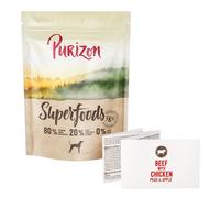 Purizon Superfoods con Manzo, Pollo, Piselli e Mele - 100 g
