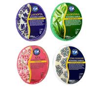 Purlavie - Set di 4 spugne esfolianti per una pulizia naturale e rinnovante