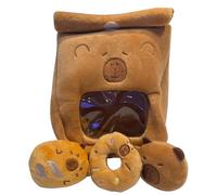 purnas Peluche Capybara - Borse Per Monete Imbottite Capybaras | Plashies Capybarra Pencil Case | Borsa Di Stoccaggio Dei Cartoni Animati Di Cartoleria Animale Morbida | Case Divertenti Per Le
